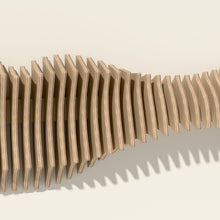 Detail of the Anomaly II ribs and layered birch edges