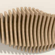 Detail of the Anomaly ribs and layered birch edges