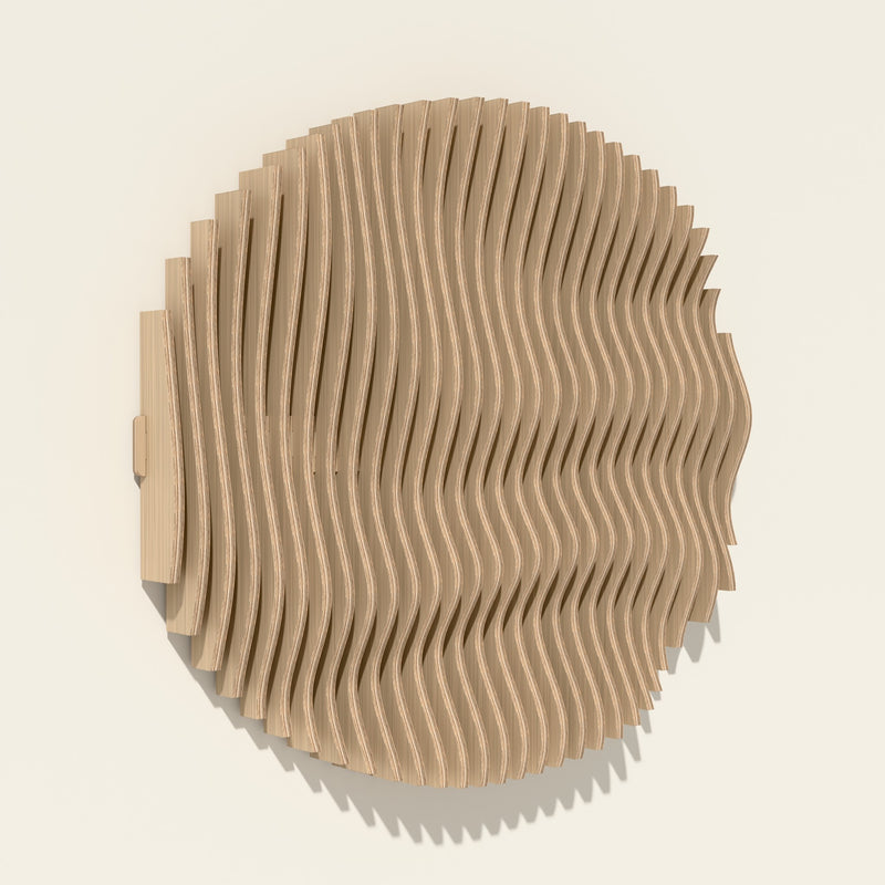 Asahi in natural birch seen from the side, showing its depth