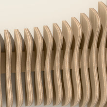 Detail of the Cadence ribs and layered birch edges