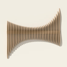 Cadence wall sculpture in natural birch