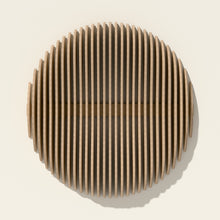 Eclipse wall sculpture in natural birch