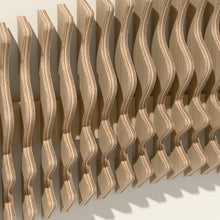 Detail of the Meander ribs and layered birch edges