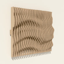 Nami in natural birch seen from the side, showing its depth