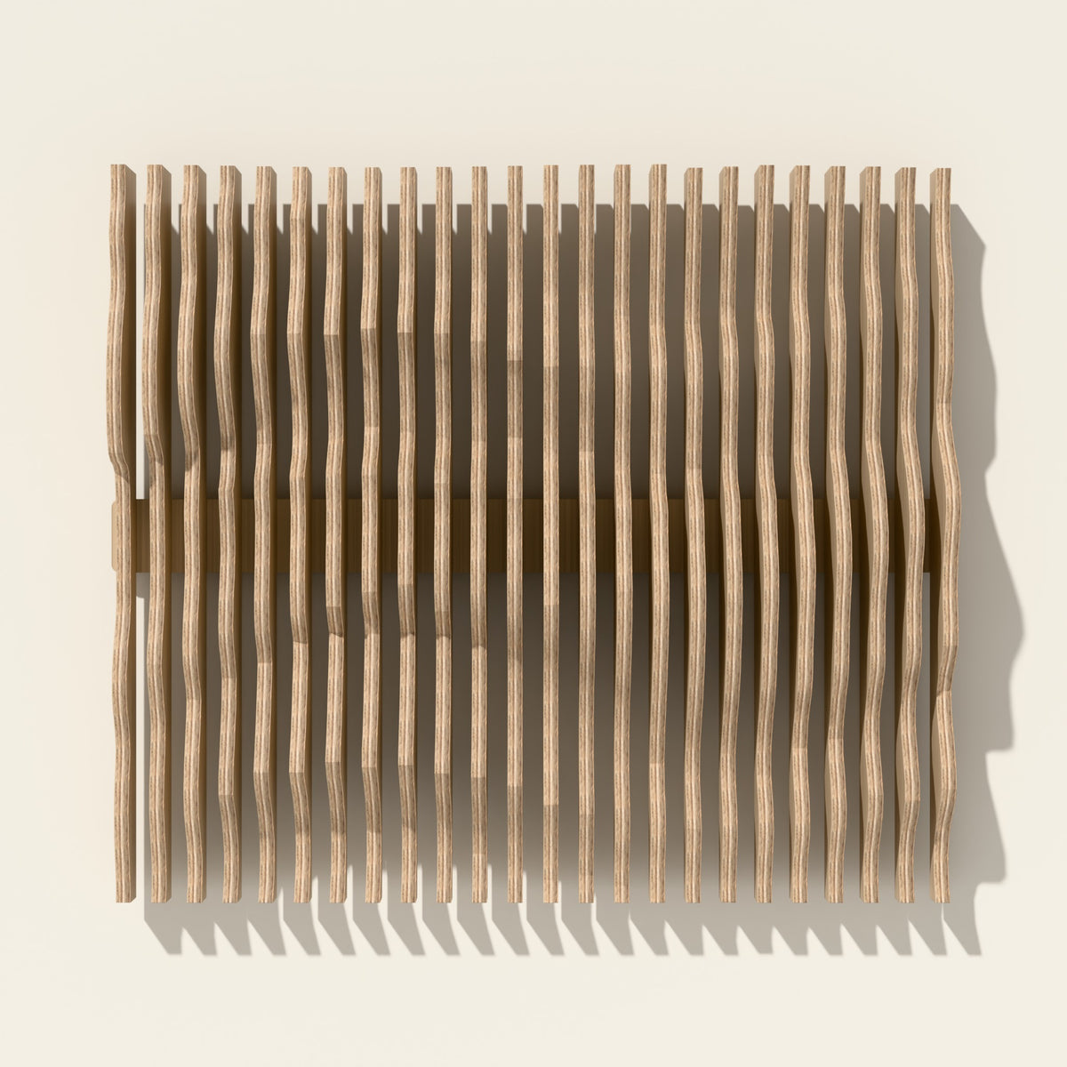 Nami wall sculpture in natural birch