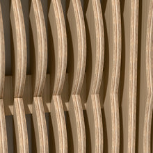 Detail of the Strata ribs and layered birch edges